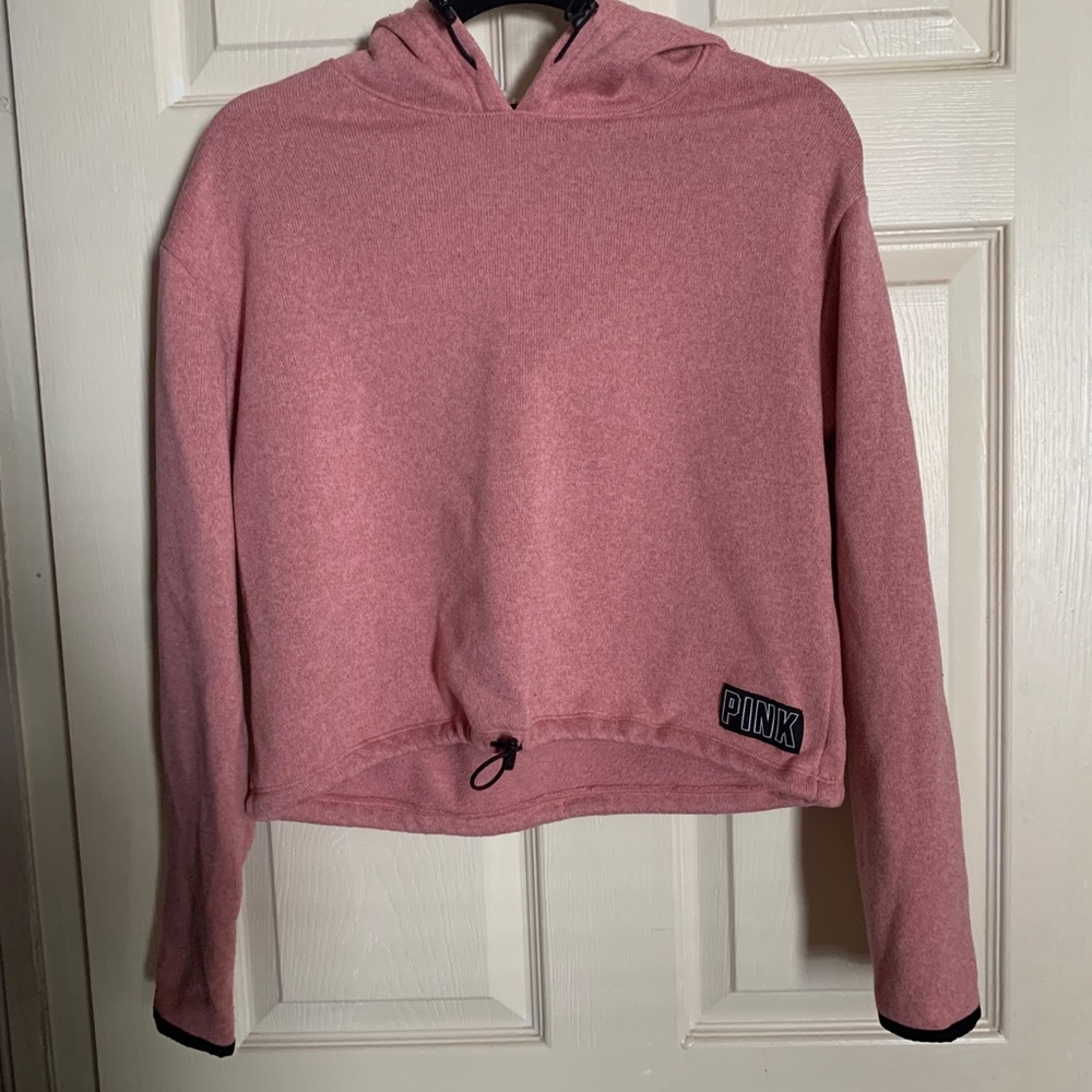 Victoria’s secret pink cropped hoodie size small